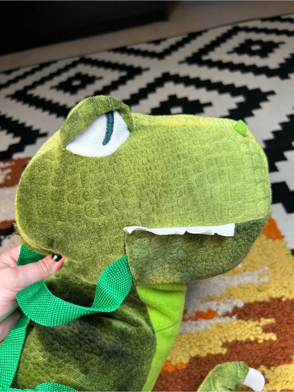 Ride along, Green Dino costume!!